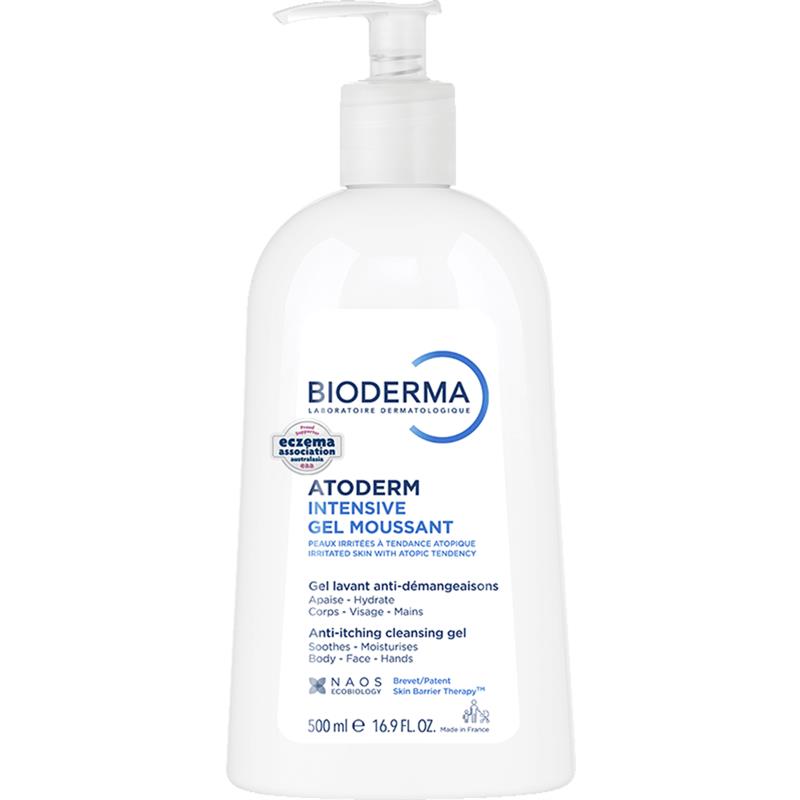 Bioderma Atoderm Intensive Gel Moussant Hydrating Foaming Cleanser 500ml