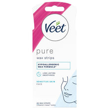 Veet Pure Cold Wax Strips Face 20 Pack