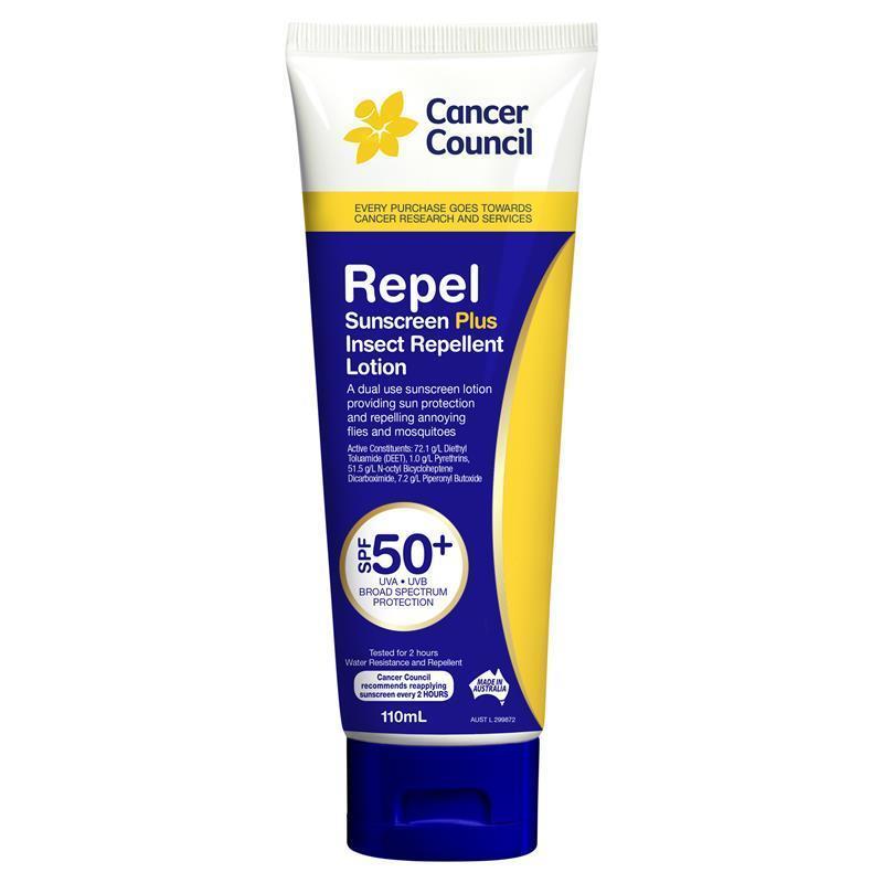 Cancer Council SPF 50+ Insect Repellent 110ml Tube