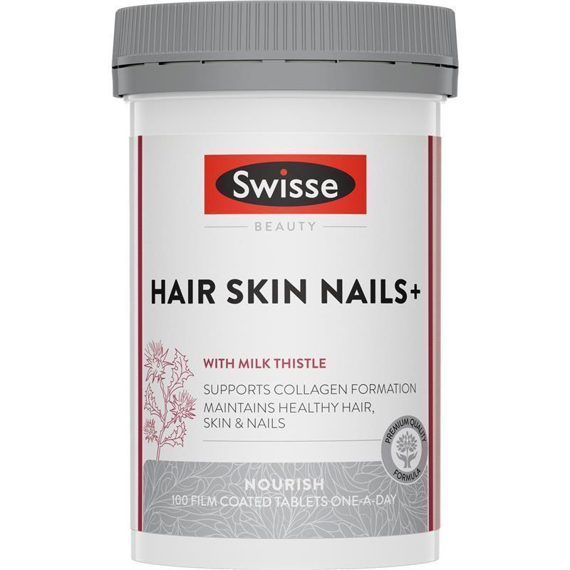 Swisse Beauty Hair Skin Nails+ 100 Tablets - GimmeNow