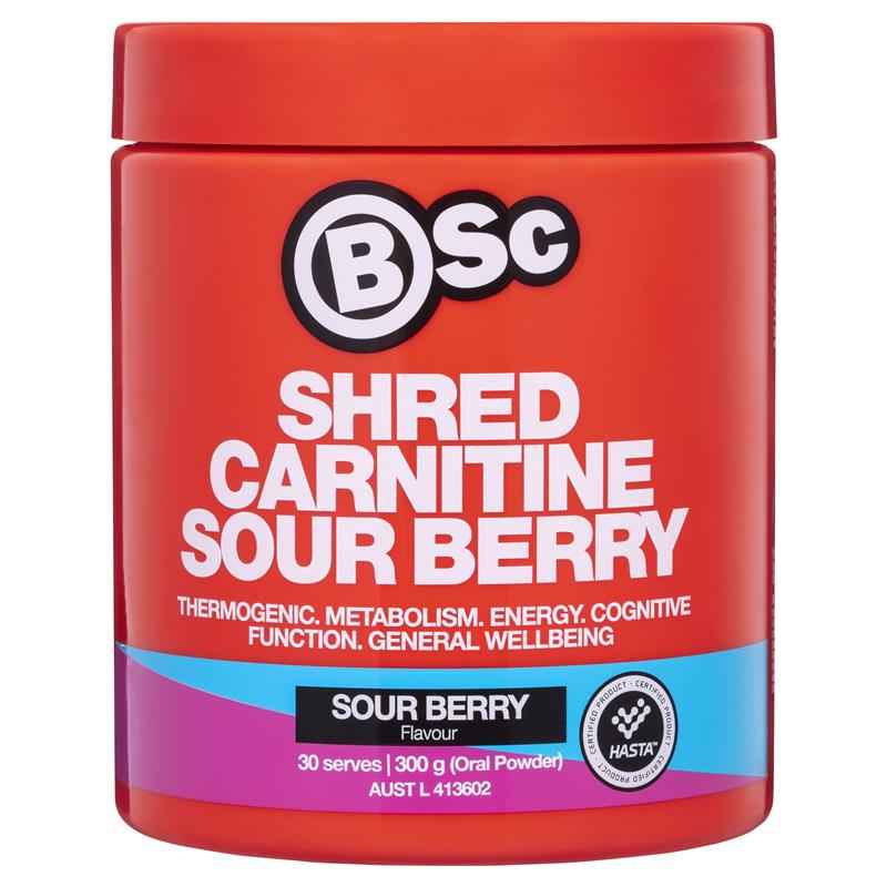 BSc Shred Carnitine Sour Berry 300g