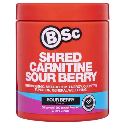 BSc Shred Carnitine Sour Berry 300g