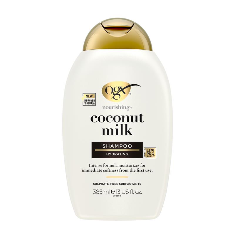 Ogx Nourishing + Hydrating Coconut Milk Shampoo For Dry Hair 385mL