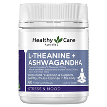 Healthy Care L-Theanine + Ashwagandha 60 Capsules