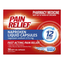 Pain Relief Naproxen Liquid Capsules 30 Pack