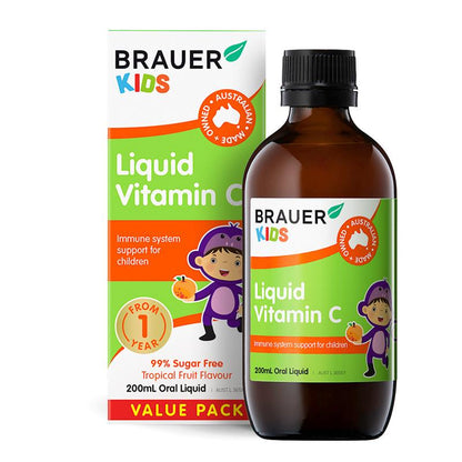 Brauer Kids Liquid Vitamin C 200ml Exclusive Size