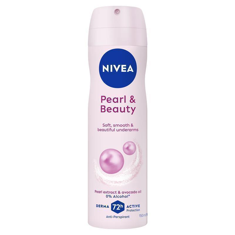 NIVEA Pearl & Beauty Aerosol Deodorant 72H Protection 150ml