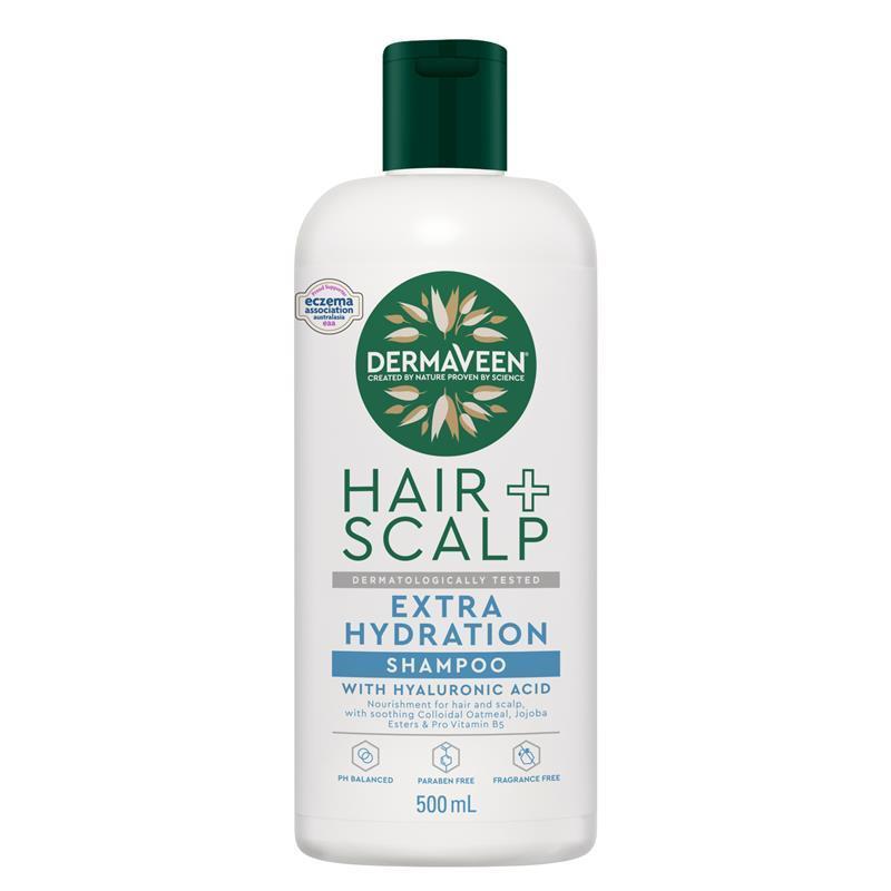 DermaVeen Hair + Scalp Extra Hydration Shampoo 500ml