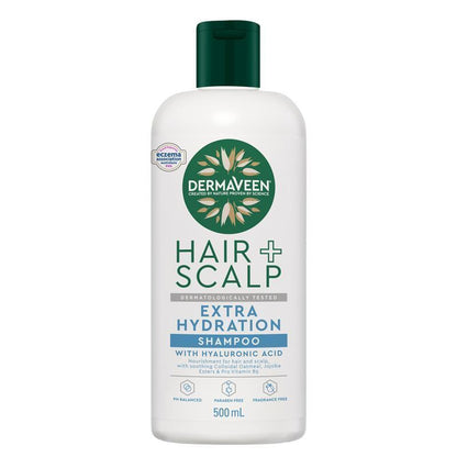 DermaVeen Hair + Scalp Extra Hydration Shampoo 500ml