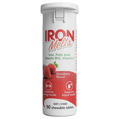 Iron Melts 50 Chewable Tablets