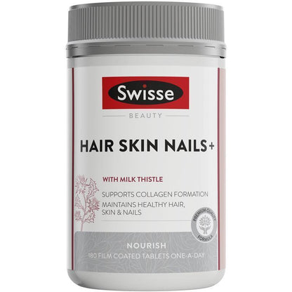 Swisse Beauty Hair Skin Nails+ 180 Tablets Exclusive Size