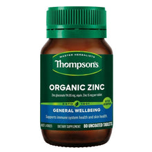 Thompson's Organic Zinc 80 Tablets