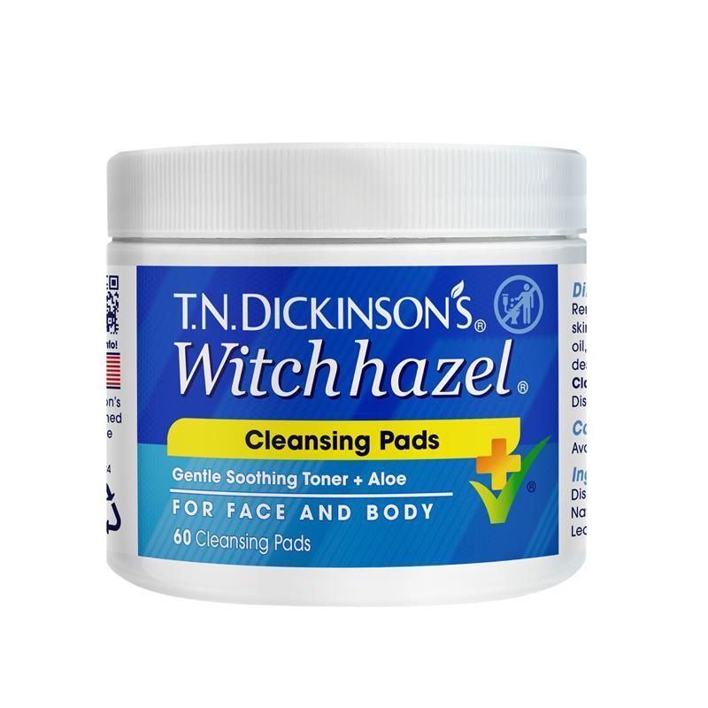 TN Dickinsons Witch Hazel Cleansing Pads 60