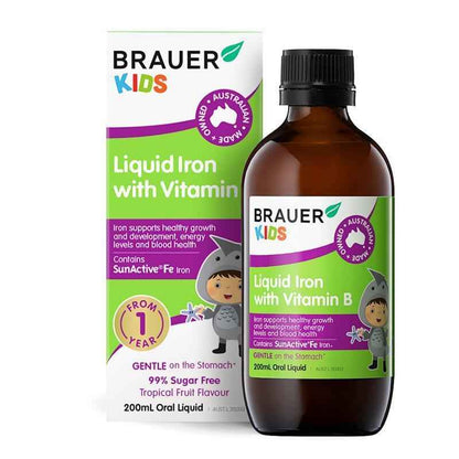 Brauer Kids Liquid Iron with Vitamin B 200ml