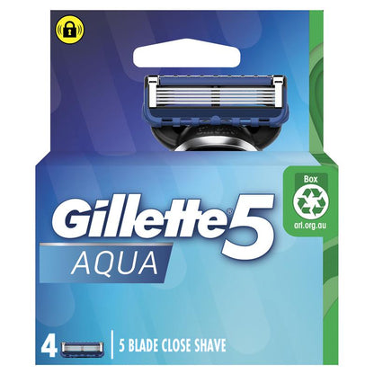 Gillette 5 Aqua Razor Blades 4 Pack - GimmeNow