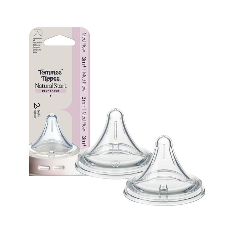 Tommee Tippee Natural Start Triangular Teat Medium 2 Pack