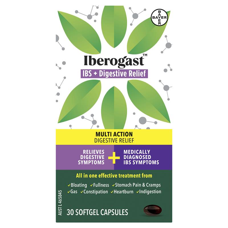 Iberogast IBS + Digestive Health Relief 30 Capsules
