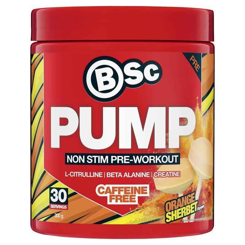 BSc Pump Non Stim Pre-Workout Orange Sherbet 300g