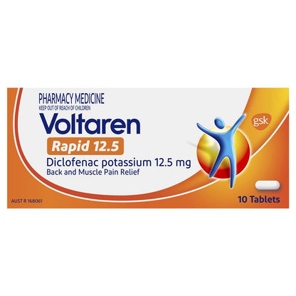 Voltaren Rapid 12.5, Pain Relief Tablets 10