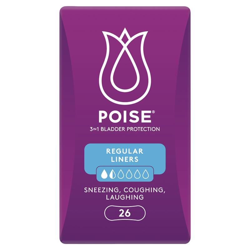 Poise Incontinence Liners Extra Long 22 Pack