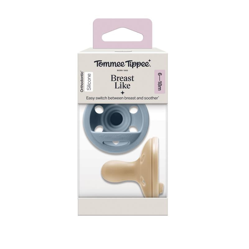 Tommee Tippee Breast Like  Soother 6-18 Months 2 Pack