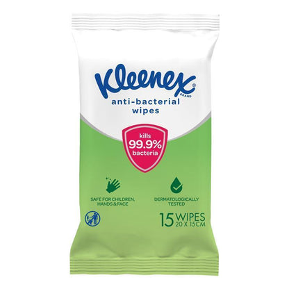 Kleenex Antibacterial Wipes 15 Pack