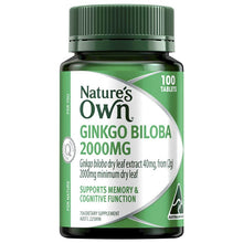 Nature's Own Ginkgo Biloba 2000mg 100 Tablets - GimmeNow