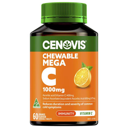 Cenovis Mega C 1000mg Orange Flavour 60 Tablets