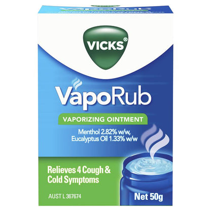 Vicks VapoRub Ointment Decongestant Chest Rub 50g