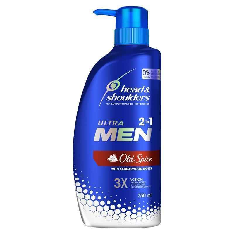 Head & Shoulders Ultramen 2in1 Old Spice Anti Dandruff Shampoo & Conditioner 750ml