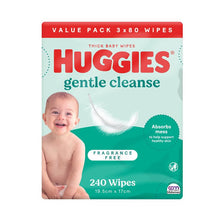 Huggies Fragrance Free 3x80 Wipes