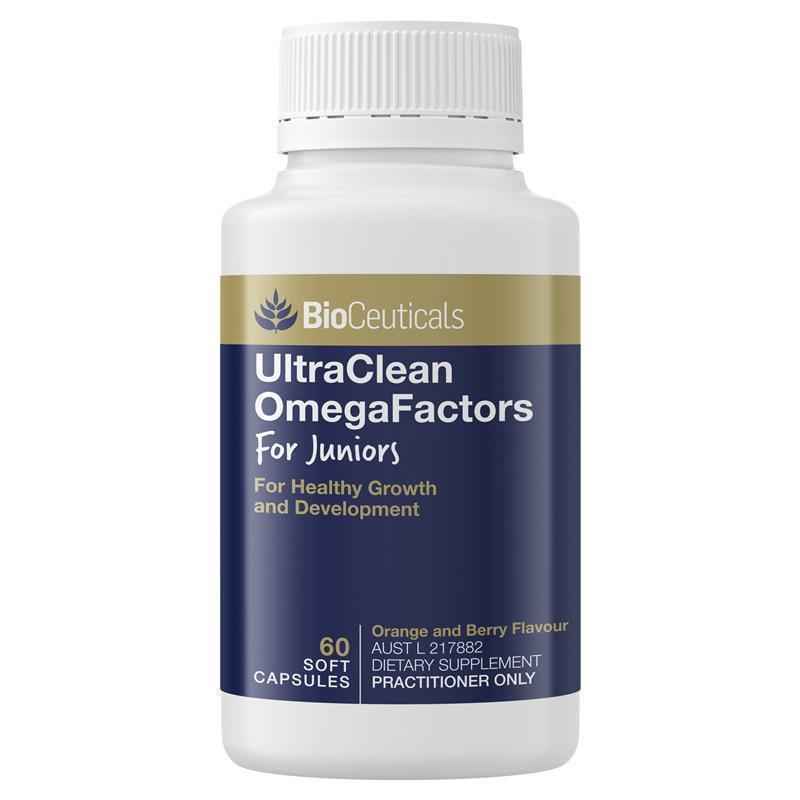 Bioceuticals UltraClean OmegaFactors For Juniors 60 Capsules