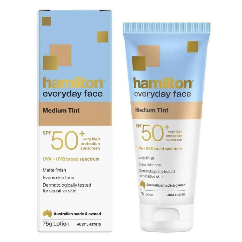 Hamilton Sun Everyday Face Medium Tint SPF50+ 75g