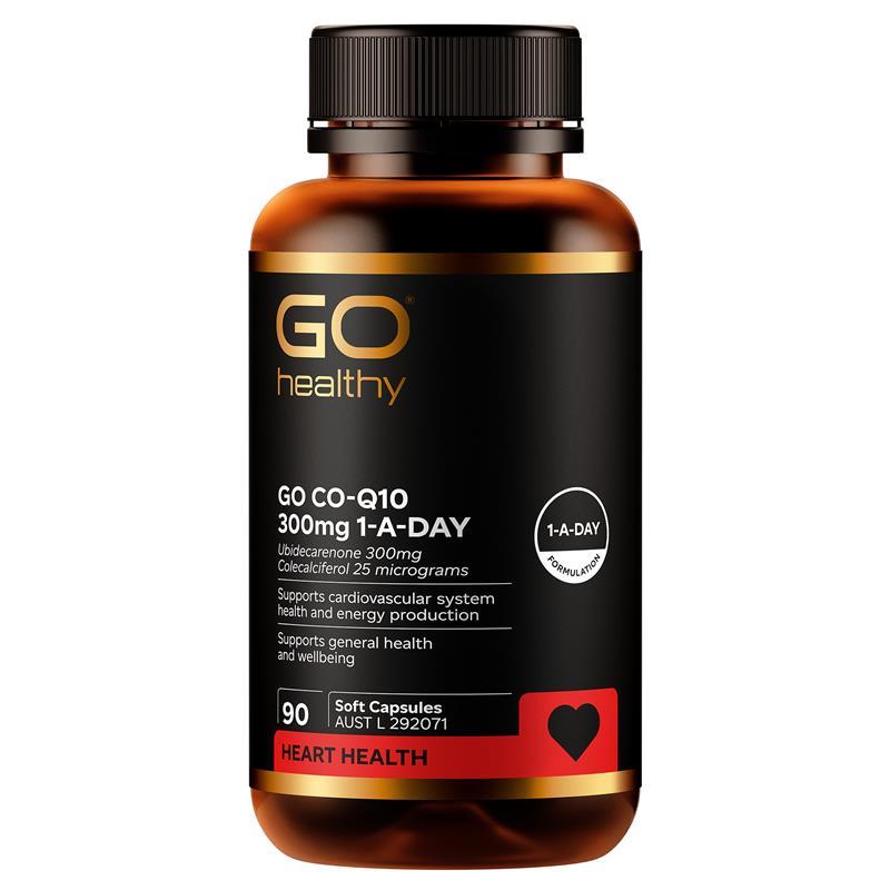 GO Healthy Co-Q10 300mg 1-A-DAY 90 Soft Capsules