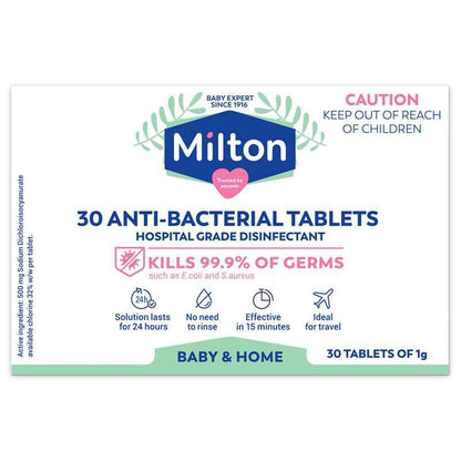 Milton Antibacterial 30 Tablets
