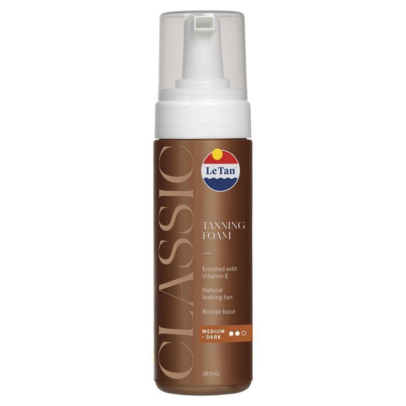 Le Tan Classic Tan Self Tanning Foam Medium Dark 180ml