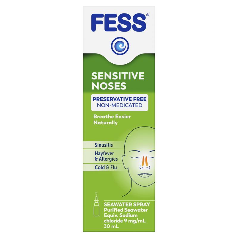 Fess Sensitive Noses Seawater Nasal Spray 30ml