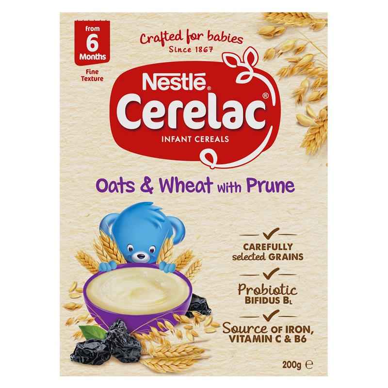 Nestle CERELAC Oats & Wheat with Prune Baby Cereal Stage 2 – 200g