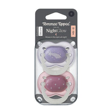 Tommee Tippee NightGlow Soother 0-6 Months 2 Pack Assorted Colours