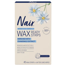 Nair Natural Wax Strips for Body & Legs 40 pack