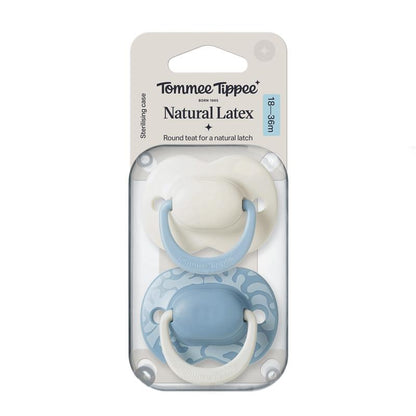 Tommee Tippee Natural Latex Ultimate Fit Soother 18-36 Months 2 Pack Assorted Colours
