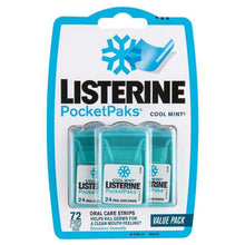 Listerine Pocketpaks Oral Care Strips Cool Mint Value Pack 72 - GimmeNow