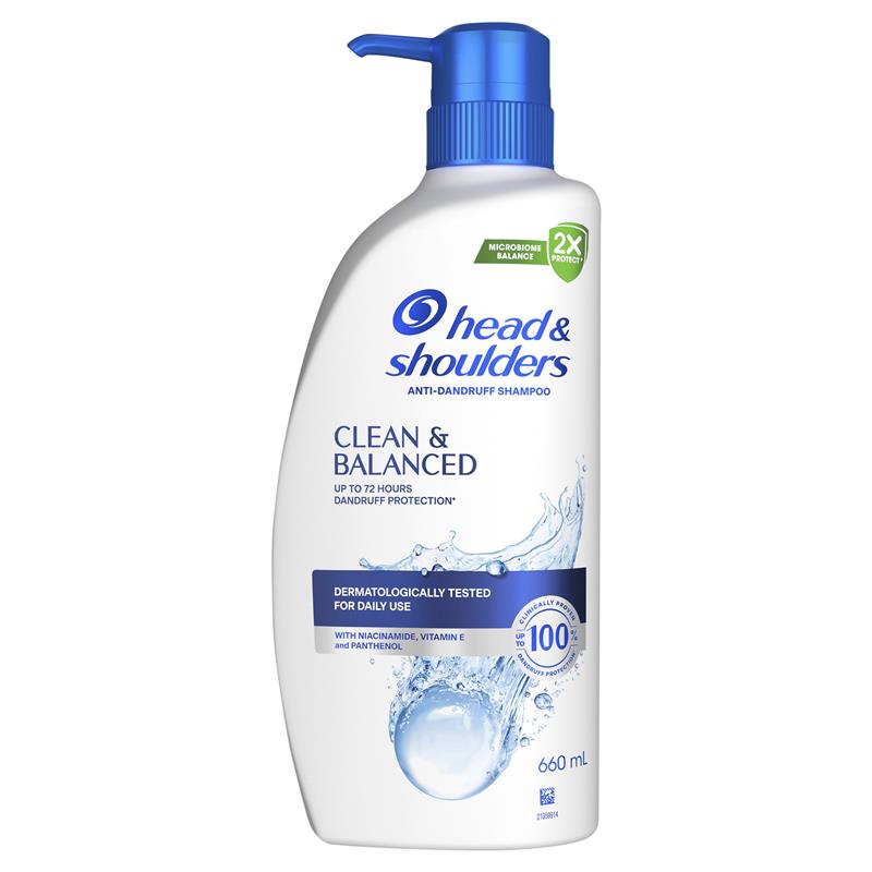 Head & Shoulders Clean & Balanced Shampoo 660ml