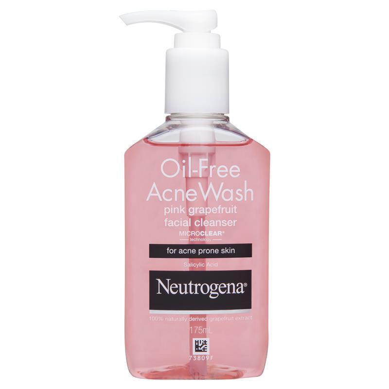 Neutrogena Oil Free Acne Wash Pink Grapefruit Facial Cleanser 175ml - GimmeNow