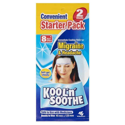Kool n Soothe Migraine Relief 2 Sheets