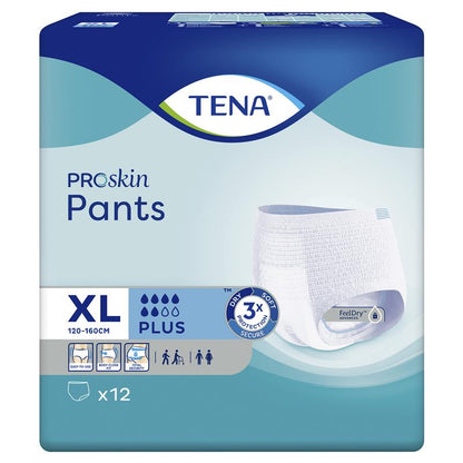 TENA Pants Plus Extra Large 12 Pack