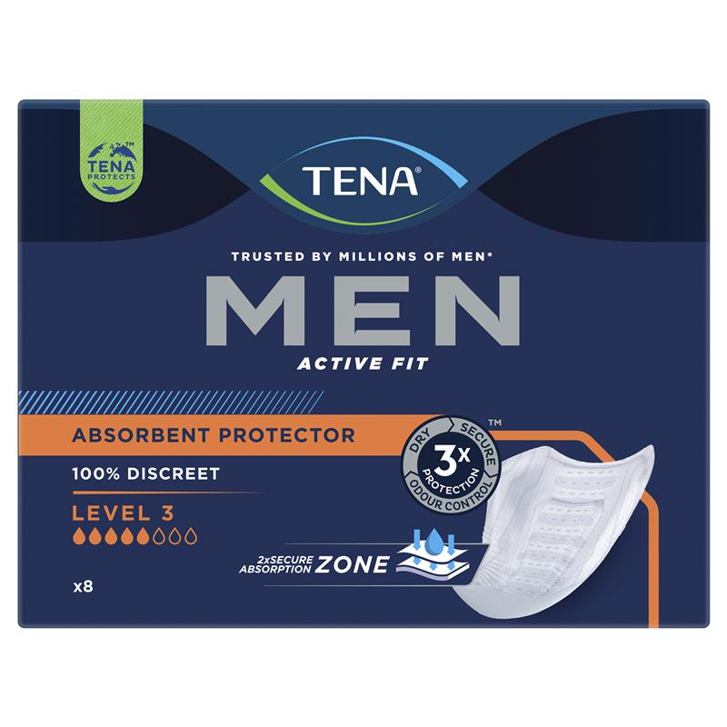 Tena Men Pads Level 3 8 Pack