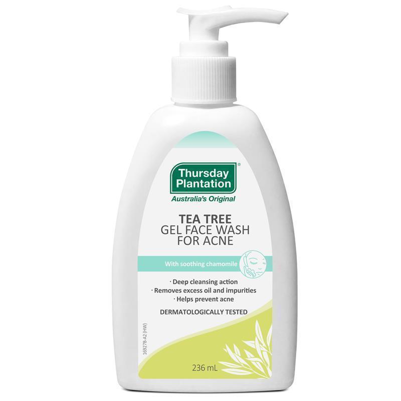 Thursday Plantation Tea Tree Gel Face Wash for Acne 236mL