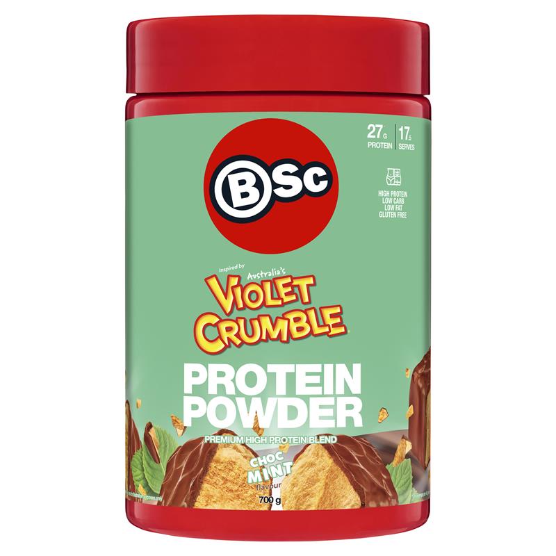 BSc x Violet Crumble Protein Powder Choc Mint 700g