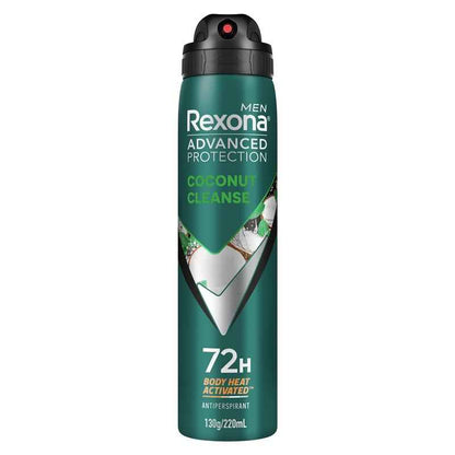 Rexona Men Advanced Antiperspirant Aerosol Coconut Cleanse 220ml